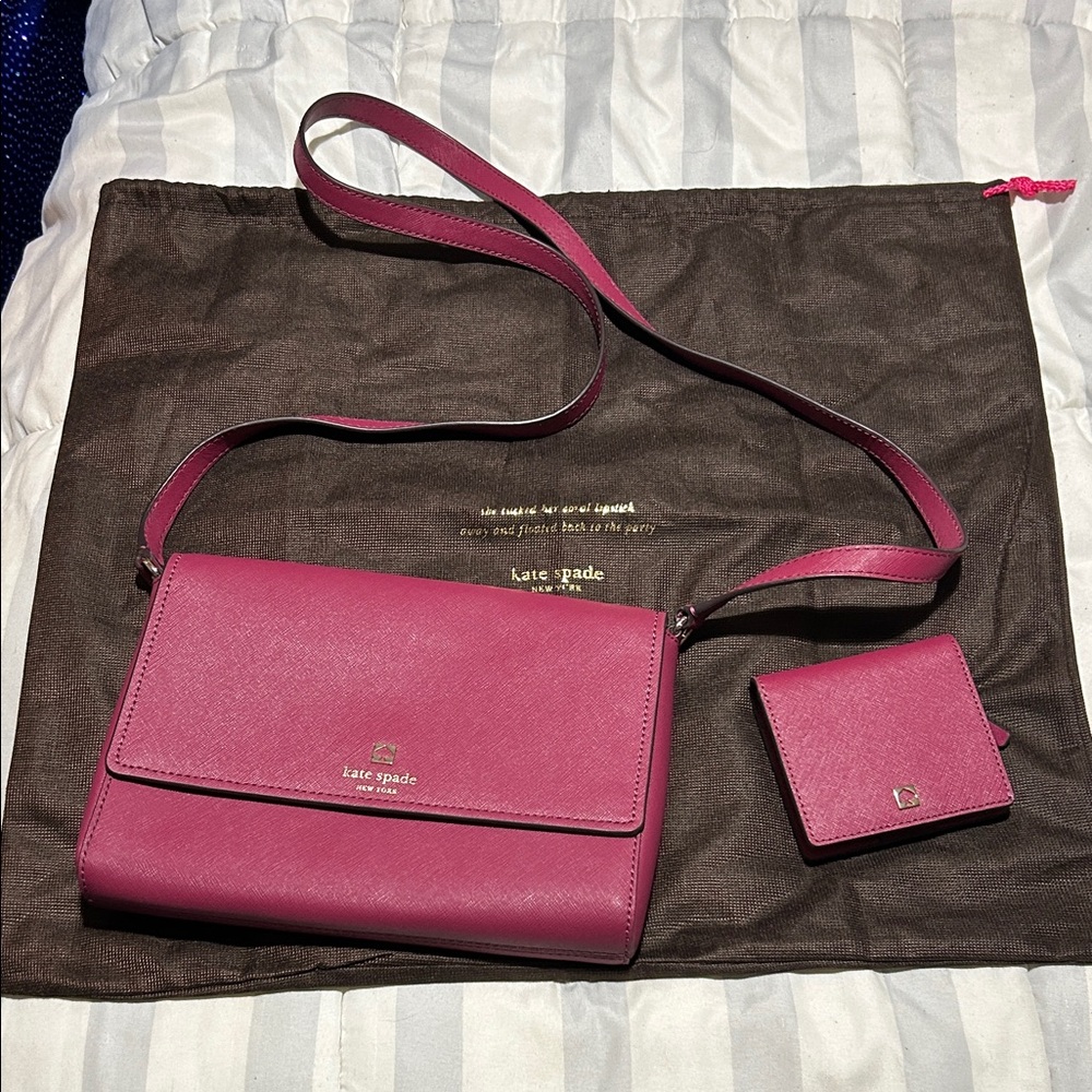 Kate Spade Fuchsia Crossbody Bag